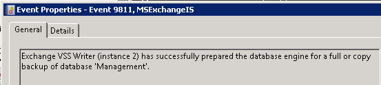 MSExchangeIS Event ID 9811